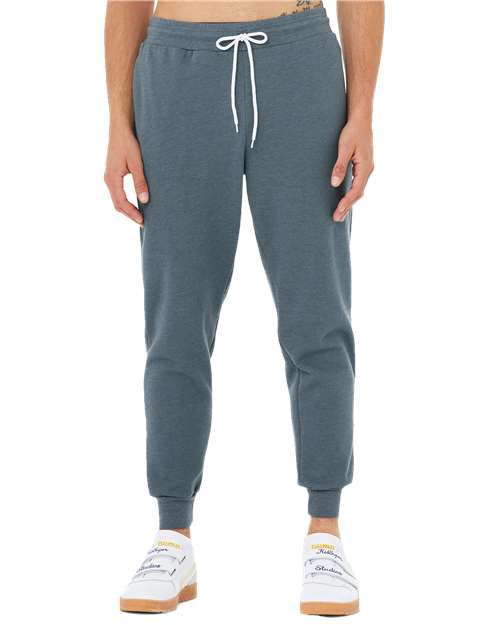 Bella + Canvas 3727 Sponge Fleece Joggers - Heather Slate - front