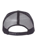 Yupoong 6606 Retro Trucker Cap - Dark Heather Grey - back