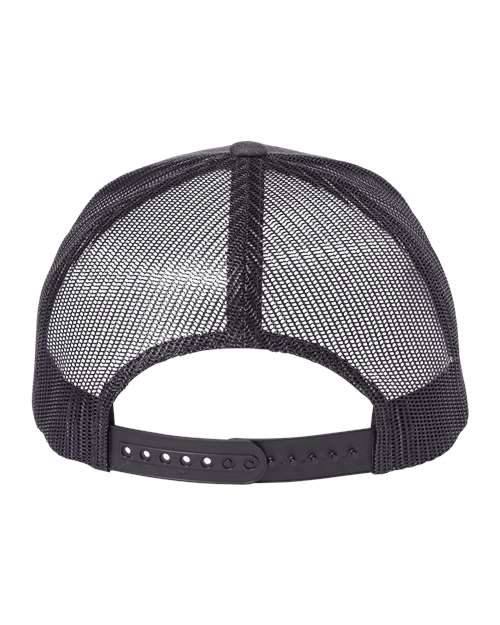 Yupoong 6606 Retro Trucker Cap - Dark Heather Grey - back