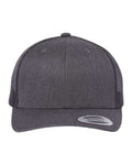 Yupoong 6606 Retro Trucker Cap - Dark Heather Grey - front