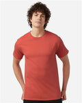 Champion T425 Unisex Classic T-Shirt - Red River Clay - model front