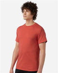 Champion T425 Unisex Classic T-Shirt - Red River Clay - model side