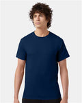 Champion T425 Unisex Classic T-Shirt - Late Night Blue - model front