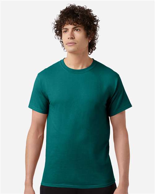 Champion T425 Unisex Classic T-Shirt - Emerald Green - model front