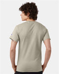 Champion T425 Unisex Classic T-Shirt - Sand - model back