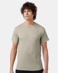 Champion T425 Unisex Classic T-Shirt - Sand - model front
