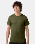 Champion T425 Unisex Classic T-Shirt - Fresh Olive - model front