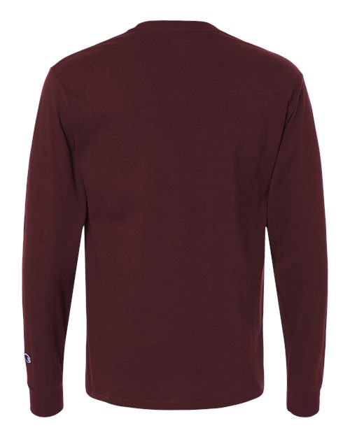 Champion CC8C Unisex Long Sleeve T-Shirt - Maroon - back