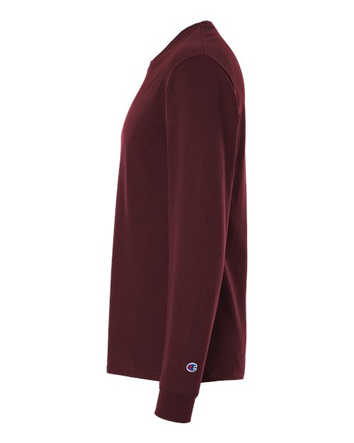 Champion CC8C Unisex Long Sleeve T-Shirt - Maroon - side