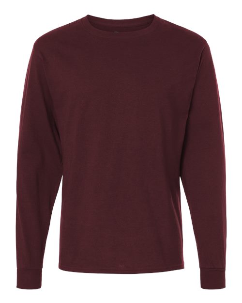 Champion CC8C Unisex Long Sleeve T-Shirt - Maroon - front