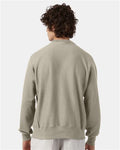 Champion S149 Unisex Reverse Weave Crewneck Sweatshirt - Sand - model back