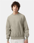 Champion S149 Unisex Reverse Weave Crewneck Sweatshirt - Sand - model front