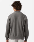 Champion S149 Unisex Reverse Weave Crewneck Sweatshirt - Stone Grey - model back