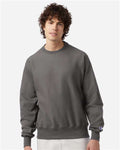 Champion S149 Unisex Reverse Weave Crewneck Sweatshirt - Stone Grey - model front
