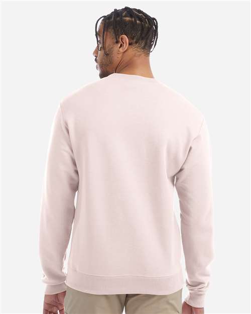Champion S600 Powerblend Crewneck Sweatshirt - Body Blush - model back