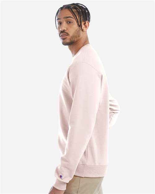 Champion S600 Powerblend Crewneck Sweatshirt - Body Blush - model side