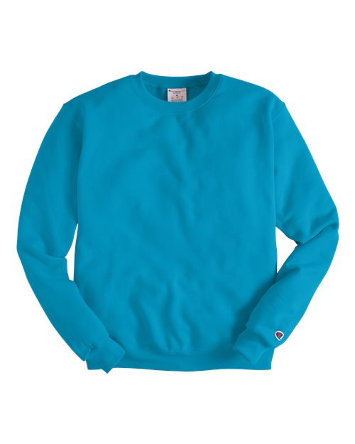 Champion S600 Powerblend Crewneck Sweatshirt - Tempo Teal - flat front