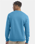 Champion S600 Powerblend Crewneck Sweatshirt - Tempo Teal - model back