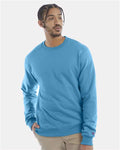 Champion S600 Powerblend Crewneck Sweatshirt - Tempo Teal - model front