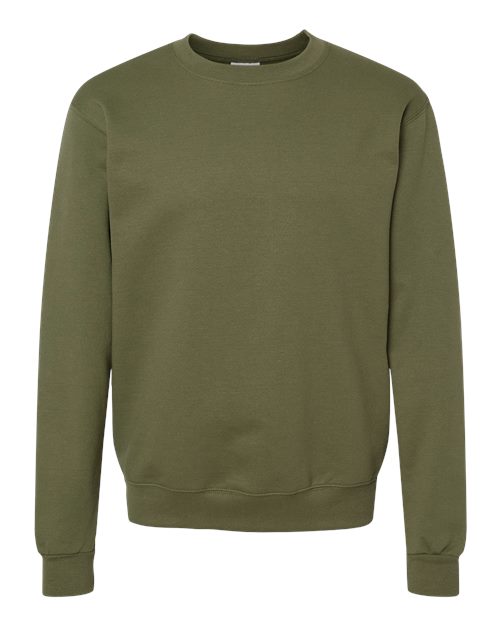 Champion S600 Powerblend Crewneck Sweatshirt - Fresh Olive - flat front