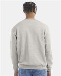 Champion S600 Powerblend Crewneck Sweatshirt - Oatmeal Heather - model back
