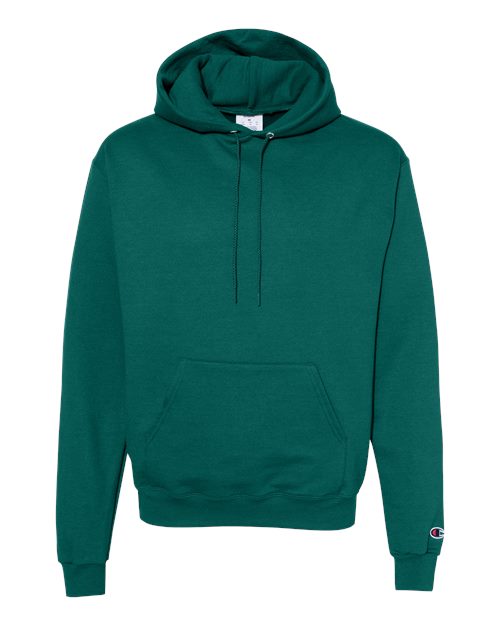 Champion S700 Powerblend Hooded Sweatshirt - Emerald Green - flat front