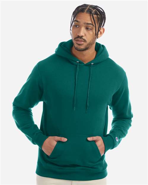 Champion S700 Powerblend Hooded Sweatshirt - Emerald Green - model front