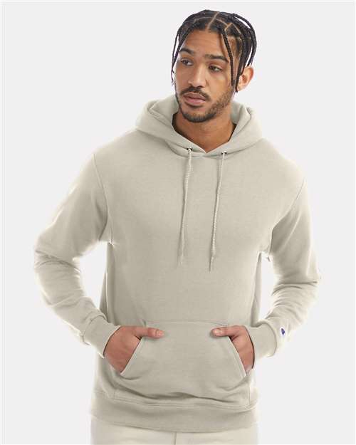 Champion S700 Powerblend Hooded Sweatshirt - Sand - model front
