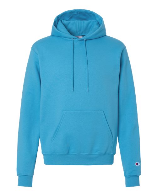Champion S700 Powerblend Hooded Sweatshirt - Blue Lagoon - flat front