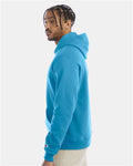 Champion S700 Powerblend Hooded Sweatshirt - Blue Lagoon - model side