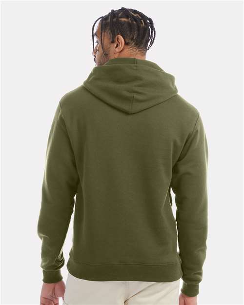 Champion S700 Powerblend Hooded Sweatshirt - Fresh Olive - model back