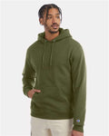 Champion S700 Powerblend Hooded Sweatshirt - Fresh Olive - model front