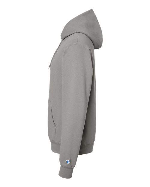 Champion S700 Powerblend Hooded Sweatshirt - Stone Grey - side