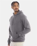 Champion S700 Powerblend Hooded Sweatshirt - Stone Grey - model side