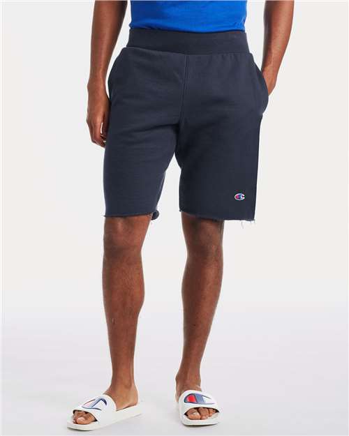 Champion RW26 Unisex Reverse Weave Shorts - Navy - model front