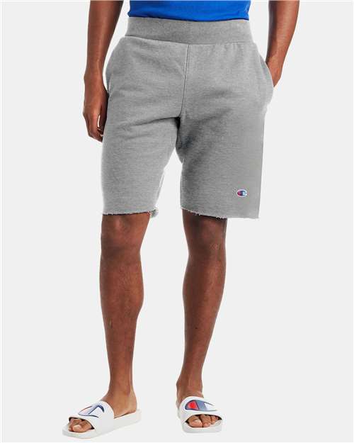 Champion RW26 Unisex Reverse Weave Shorts - Oxford Grey - model front