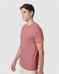 Hanes 42TB Perfect-T Triblend T-Shirt - Mauve Heather - model side