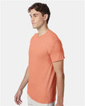 Hanes 42TB Perfect-T Triblend T-Shirt - Cantaloupe Heather - model side