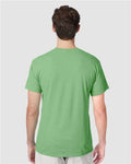 Hanes 42TB Perfect-T Triblend T-Shirt - True Green Heather - model back
