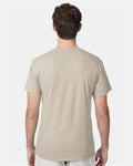 Hanes 42TB Perfect-T Triblend T-Shirt - Sand Heather - model back