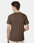 Hanes 42TB Perfect-T Triblend T-Shirt - Dark Chocolate Heather - model back