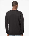 Hanes RS160 Unisex Perfect Sweats Crewneck Sweatshirt - Black - model back