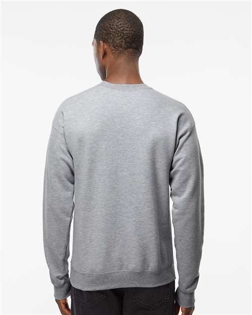 Hanes RS160 Unisex Perfect Sweats Crewneck Sweatshirt - Light Steel - model back