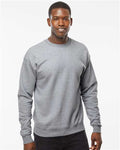 Hanes RS160 Unisex Perfect Sweats Crewneck Sweatshirt - Light Steel - model front
