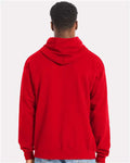 Hanes RS170 Unisex Perfect Sweats Hooded Sweatshirt - Athletic Red - model back