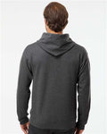 Hanes RS170 Unisex Perfect Sweats Hooded Sweatshirt - Charcoal Heather - model back