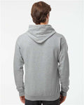 Hanes RS170 Unisex Perfect Sweats Hooded Sweatshirt - Light Steel - model back