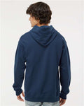 Hanes RS170 Unisex Perfect Sweats Hooded Sweatshirt - Navy - model back