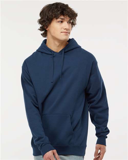 Hanes RS170 Unisex Perfect Sweats Hooded Sweatshirt - Navy - model front