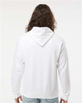 Hanes RS170 Unisex Perfect Sweats Hooded Sweatshirt - White - model back